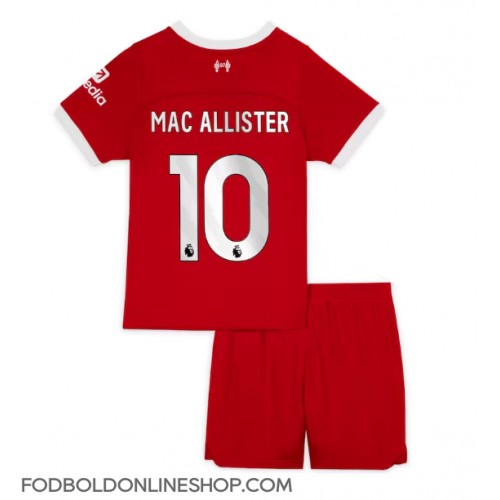 Liverpool Alexis Mac Allister #10 Hjemme Trøje Børn 2023-24 Kortærmet (+ Korte bukser)